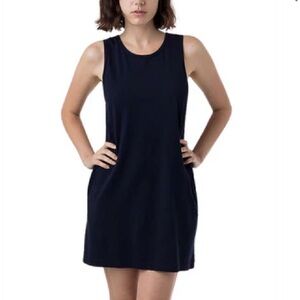 American Apparel Black Dress Spring Summer Comfy LBD Beach Cover Up Basic